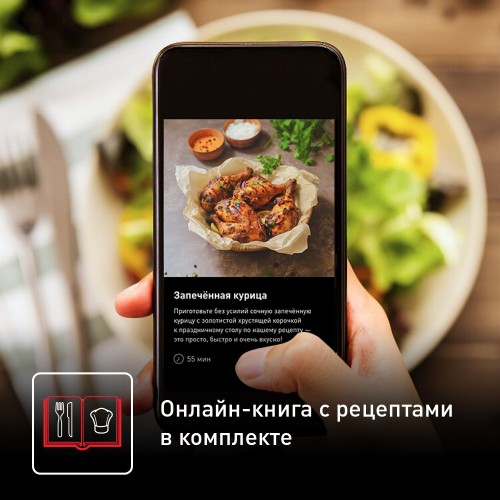 Аэрогриль Tefal EY905D10 (серебристый/черный) 2