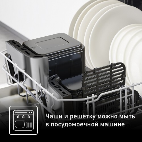 Аэрогриль Tefal EY905D10 (серебристый/черный) 7