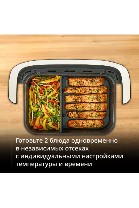 Аэрогриль Tefal Dual Easy Fry Flex EY9228E0 (черный/серебристый) 2