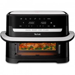 Аэрогриль Tefal Dual Easy Fry Flex EY9228E0 (черный/серебристый)