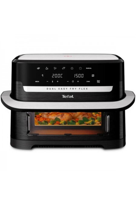 Аэрогриль Tefal Dual Easy Fry Flex EY9228E0 (черный/серебристый) 9