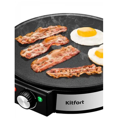 Блинница Kitfort КТ-1678 (серебристый) 4