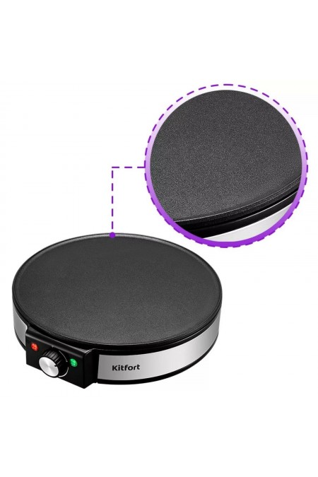 Блинница Kitfort КТ-1678 (серебристый) 