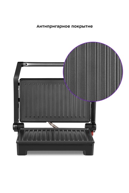 Бутербродница Kitfort КТ-3604 (черный/серебристый) 2