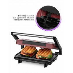 Бутербродница Kitfort КТ-3639 (бордовый)