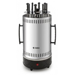 Электрошашлычница Delta DL-6701 (серебристый/черный)