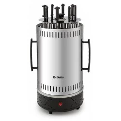 Электрошашлычница Delta DL-6701 (серебристый/черный)