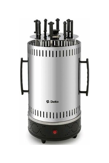 Электрошашлычница Delta DL-6701 (серебристый/черный) 
