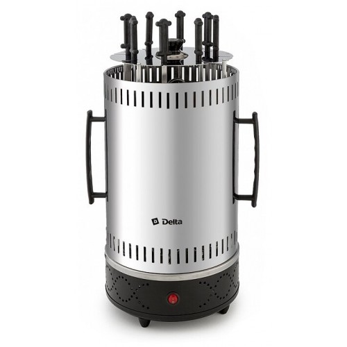 Электрошашлычница Delta DL-6701 (серебристый/черный) 