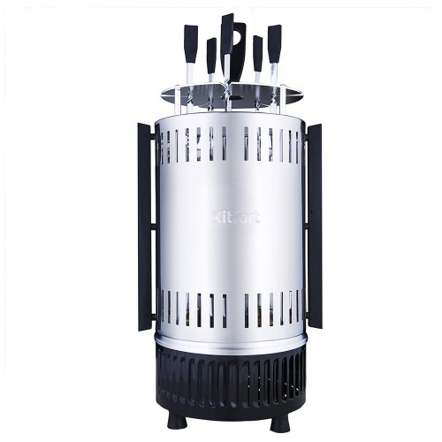 Электрошашлычница Kitfort КТ-1405 (серебристый/черный) 