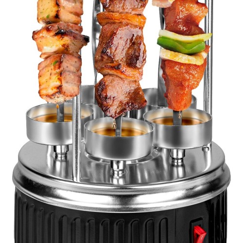 Электрошашлычница Kitfort КТ-1405 (серебристый/черный) 6