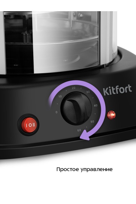 Электрошашлычница Kitfort КТ-1411 (черный/серебристый) 1
