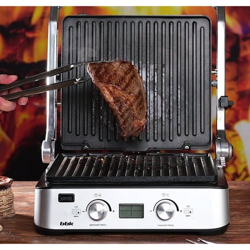 Гриль BBK BEG 2004 (черный/серебристый) 6