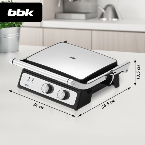 Гриль BBK BEG3000 (черный/серебристый) 9
