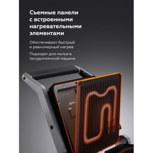 Гриль BQ GR3010 (черный/серебристый) 7