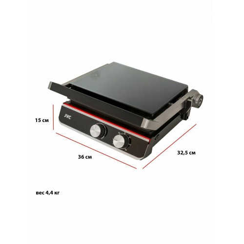 Гриль JVC JK-GR314 (серебристый) 5