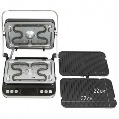 Гриль JVC JK-GR320 (серебристый/черный) 7