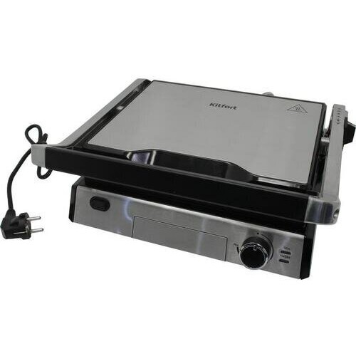 Гриль Kitfort KT-1602 (серебристый/черный) 7