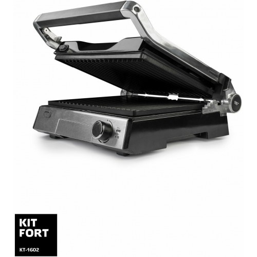 Гриль Kitfort KT-1602 (серебристый/черный) 9