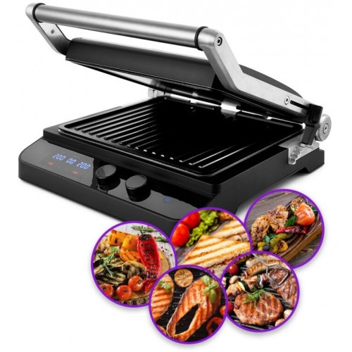 Гриль Kitfort КТ-1636 (серебристый/черный) 4