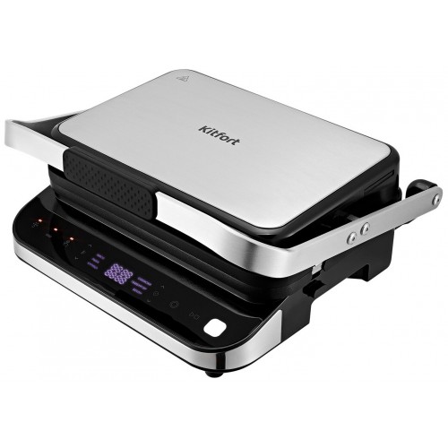 Гриль Kitfort КТ-1682 (серебристый/черный) 