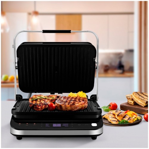 Гриль Kitfort КТ-1682 (серебристый/черный) 1