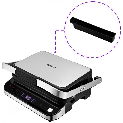 Гриль Kitfort КТ-1682 (серебристый/черный) 6