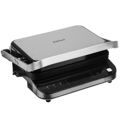 Гриль Kitfort КТ-1682 (серебристый/черный) 7