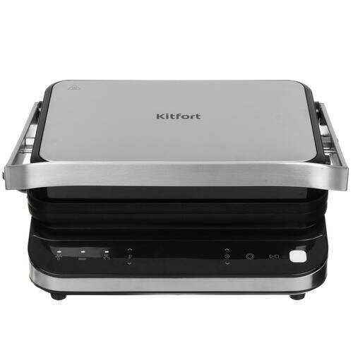 Гриль Kitfort КТ-1682 (серебристый/черный) 9
