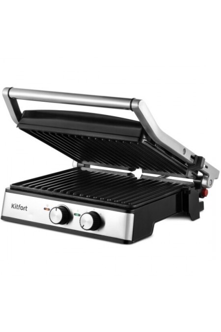Гриль Kitfort КТ-3601 (серебристый/черный) 4