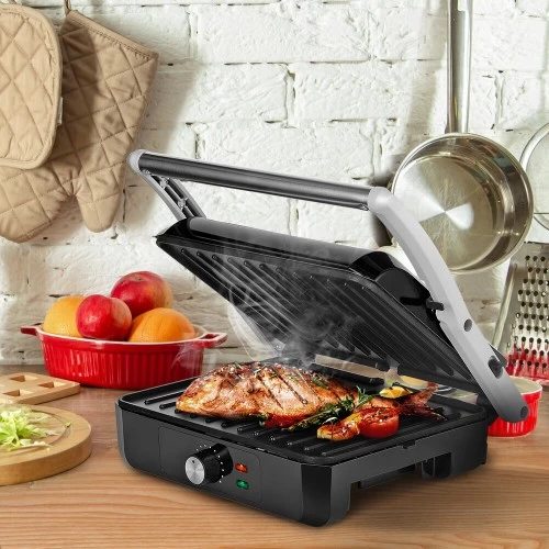 Гриль Kitfort КТ-3633 (серебристый/черный) 1