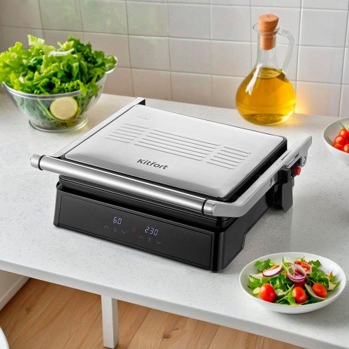 Гриль Kitfort KT-3664 (серебристый/черный) 1