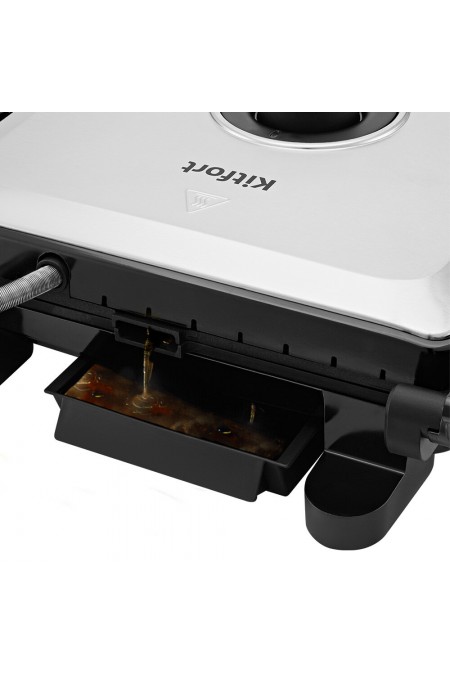 Гриль Kitfort КТ-3676 (серебристый/черный) 3