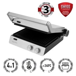 Гриль Polaris PGP 2803 (серебристый)