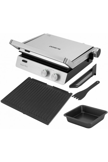 Гриль Polaris PGP 2803 (серебристый) 