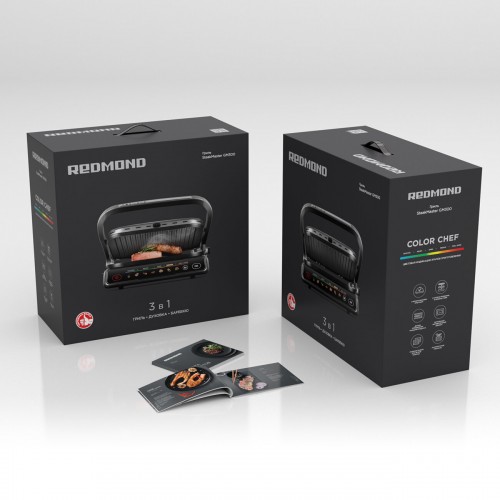 Гриль REDMOND SteakMaster GM300 (серебристый) 8