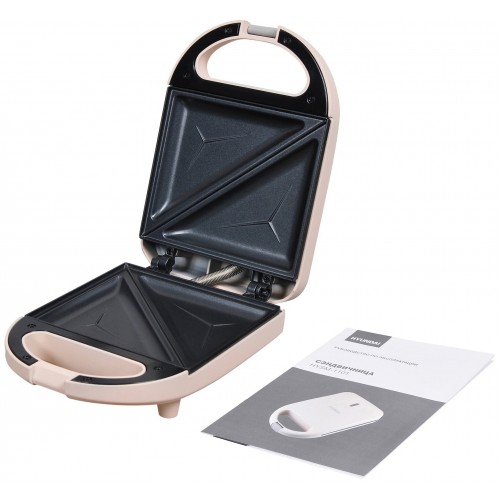 Сэндвичница Hyundai HYSM-1101 (бежевый) 4