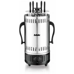 Шашлычница BBK BBQ601T (серебристый/черный)