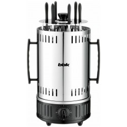 Шашлычница BBK BBQ603T (серебристый/черный)