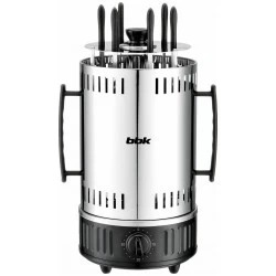 Шашлычница BBK BBQ603T (серебристый/черный)