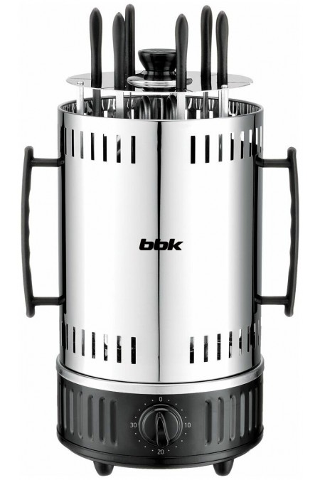 Шашлычница BBK BBQ603T (серебристый/черный) 