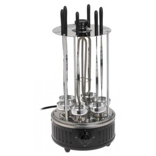 Шашлычница BBK BBQ603T (серебристый/черный) 1