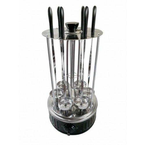 Шашлычница BBK BBQ603T (серебристый/черный) 5