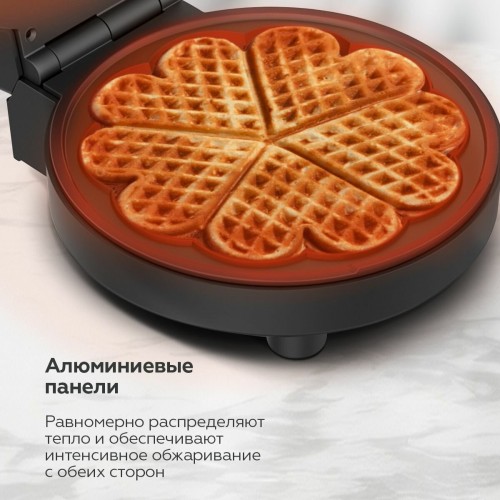 Вафельница BQ ST1010 (черный/серебристый) 4