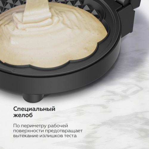 Вафельница BQ ST1010 (черный/серебристый) 5