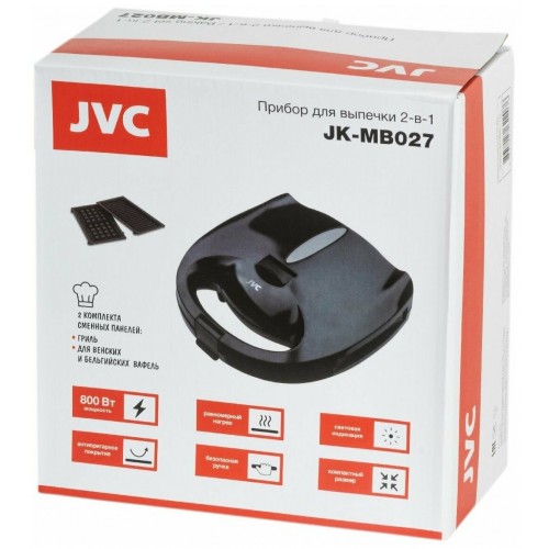 Вафельница JVC JK-MB027 (черный) 8