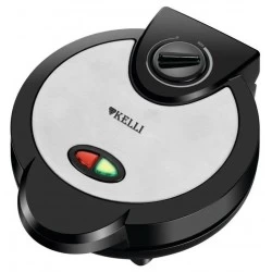 Вафельница Kelli KL-1704 (черный/серебристый)