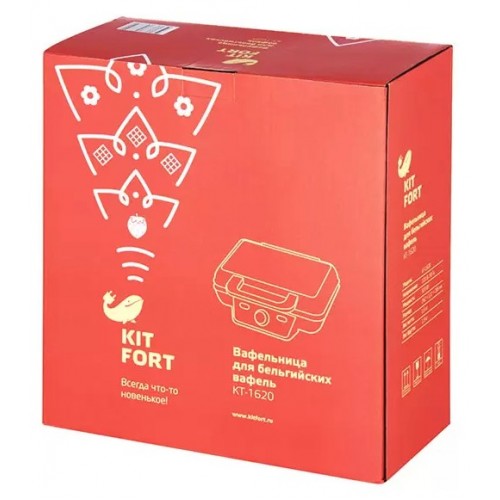 Вафельница Kitfort КТ-1620 (черный/серебристый) 3