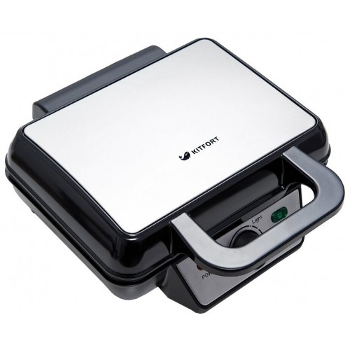 Вафельница Kitfort КТ-1620 (черный/серебристый) 8