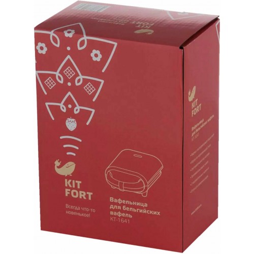 Вафельница Kitfort КТ-1641 (белый) 7